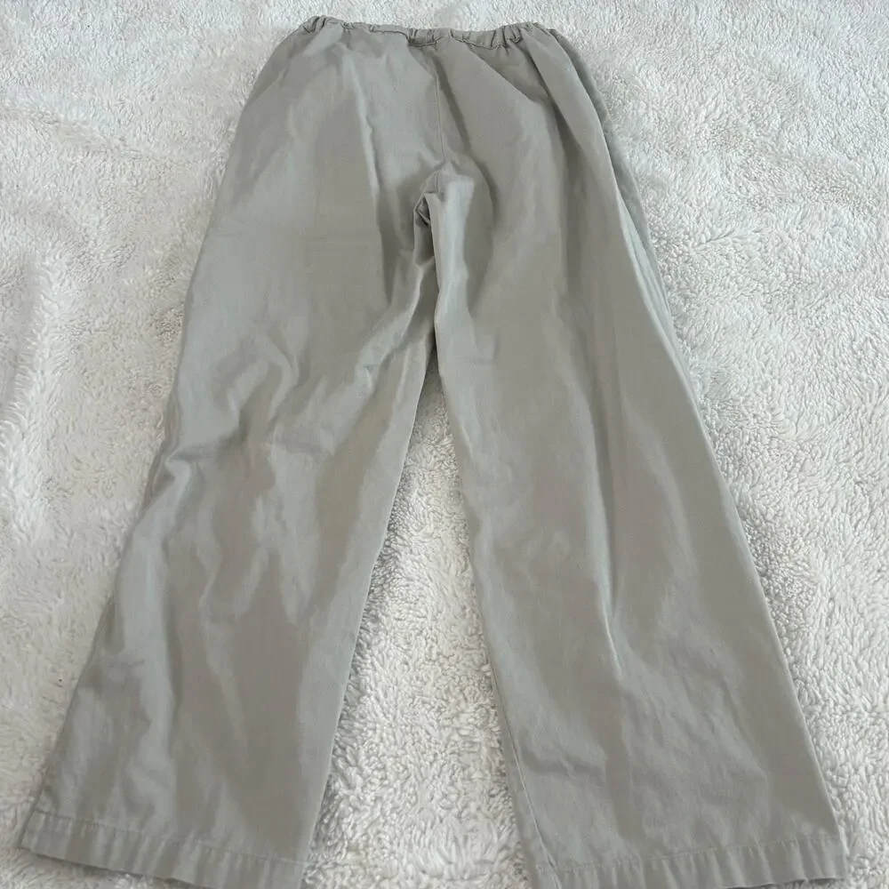 Vtg Disney Khaki Drawstring Pants 38 Embroidered Fun Streetwear Granola Tomato - Picture 3 of 7